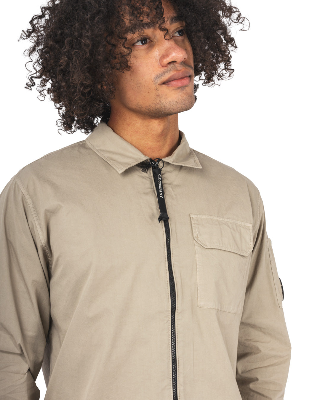 Organic Gabardine Full Zip Overshirt
