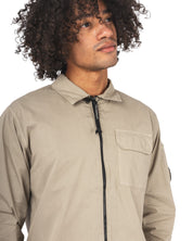 Organic Gabardine Full Zip Overshirt