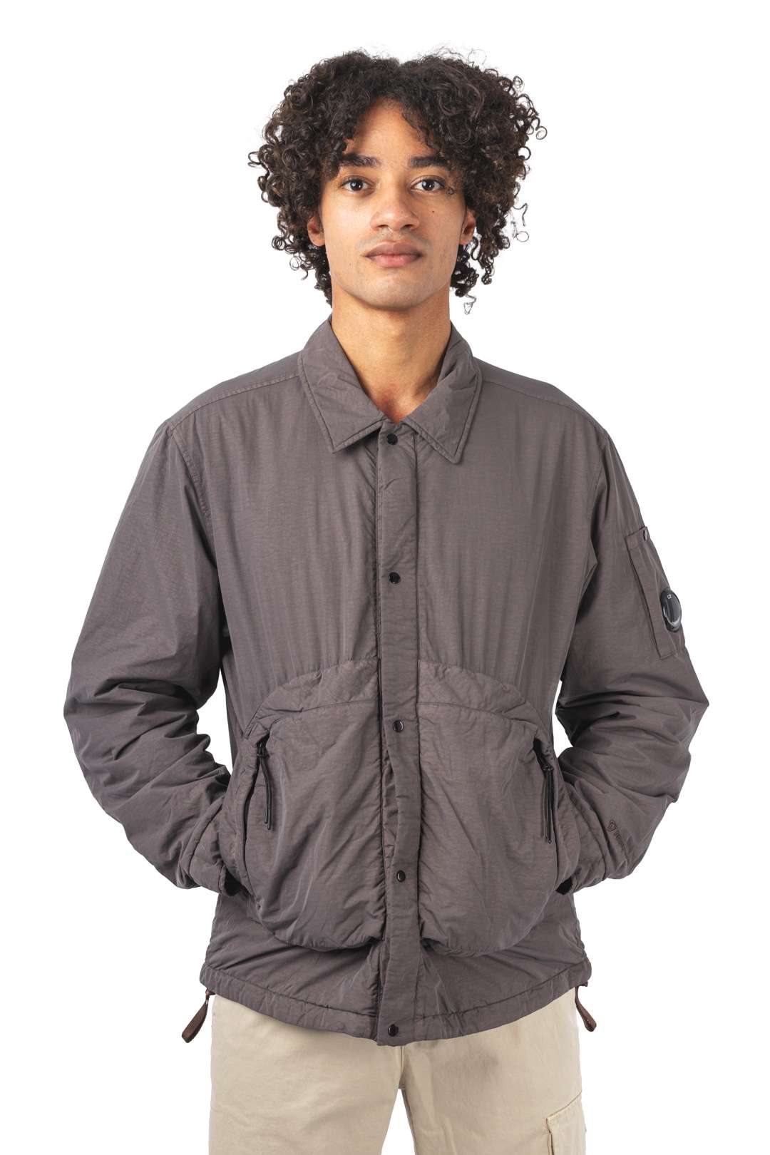 FLATT NYLON BUTTONED JACKET