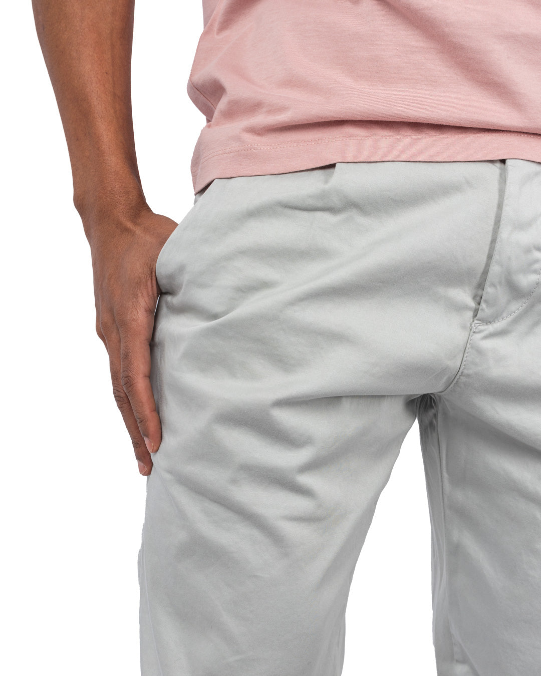 Stretch Sateen Regular Pants