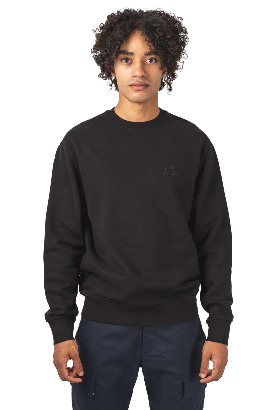 BRUSHED DIAGONAL LOGO CREWNECK