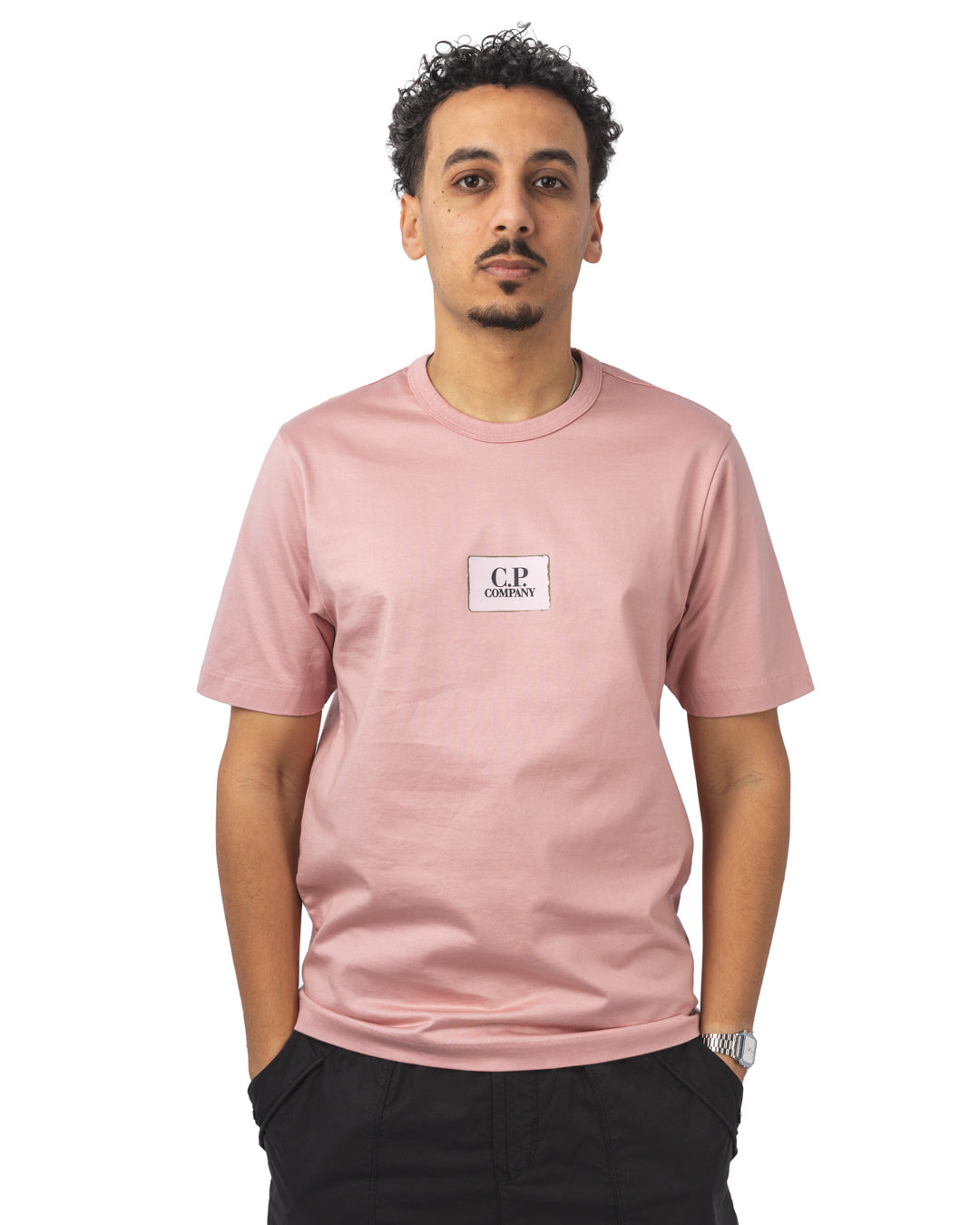 30/2 Mercerized Jersey Twisted Small Logo T-Shirt