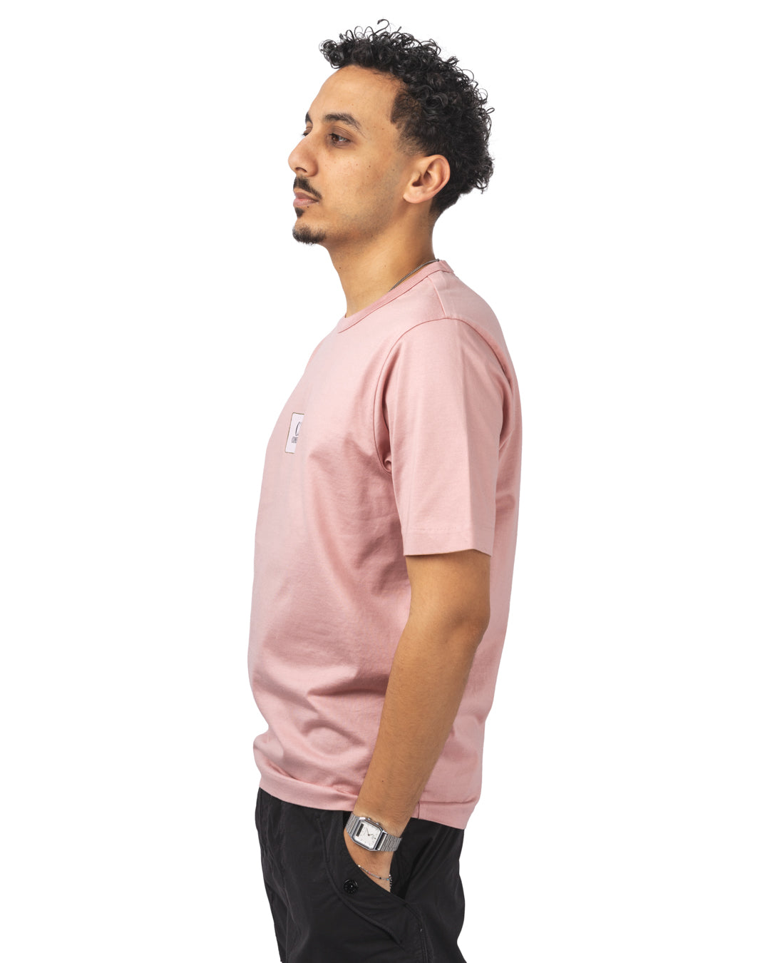 30/2 Mercerized Jersey Twisted Small Logo T-Shirt