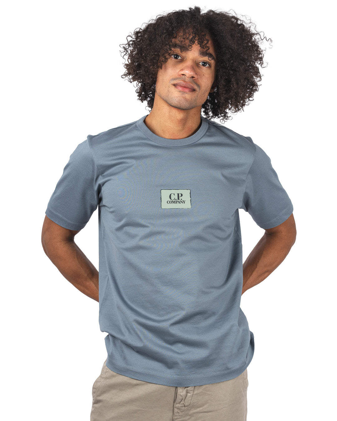 30/2 Mercerized Jersey Twisted Small Logo T-Shirt