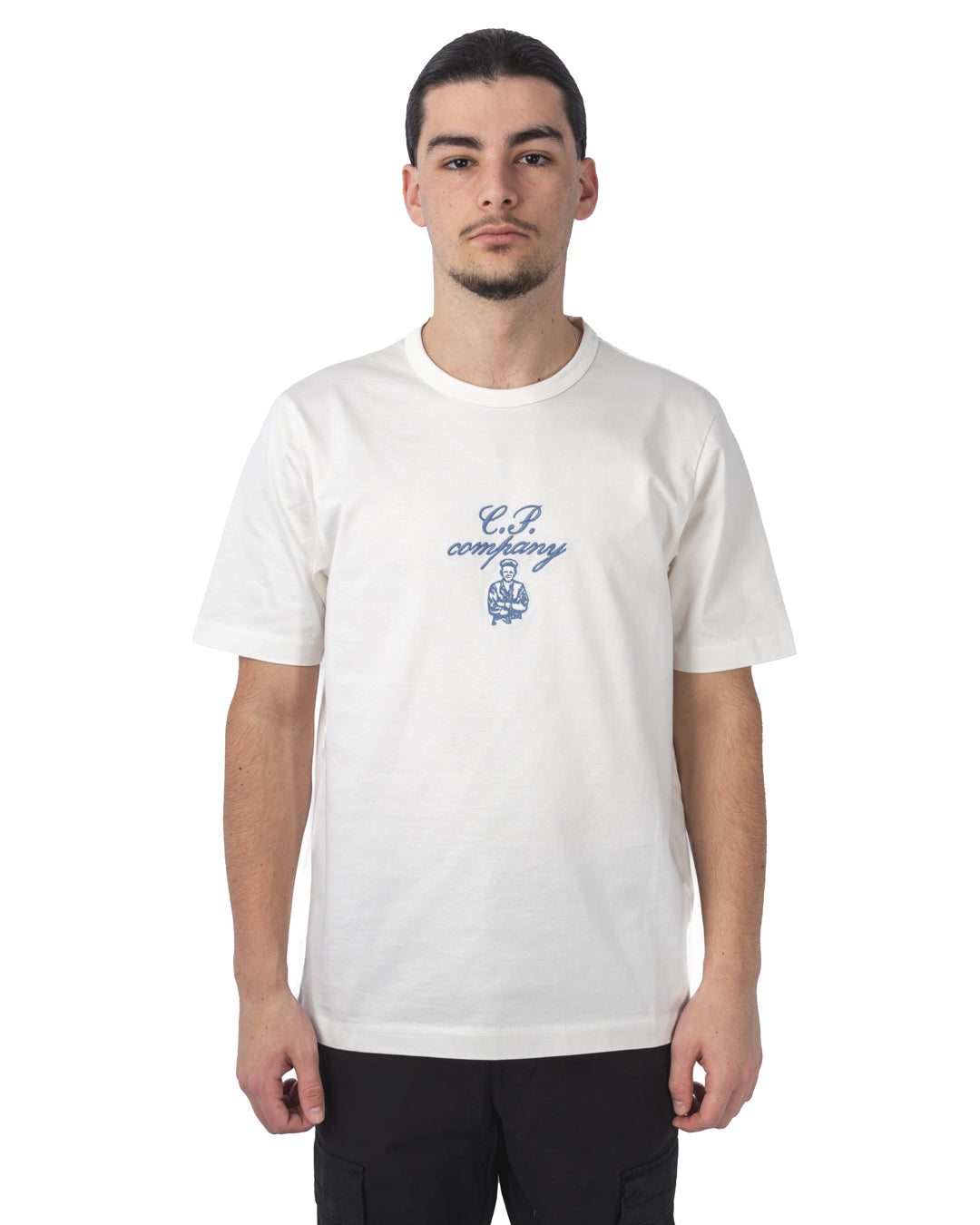 30/2 MERCERIZED JERSEY TWISTED EMBROIDERY T-SHIRT