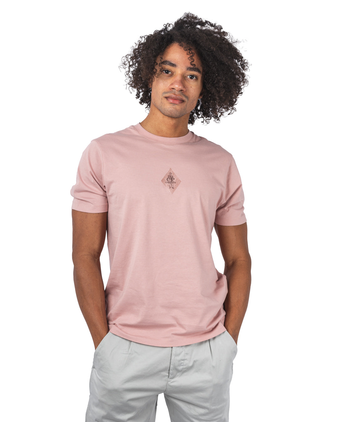 30/1 JERSEY FRONT AND BACK LOGO T-SHIRT