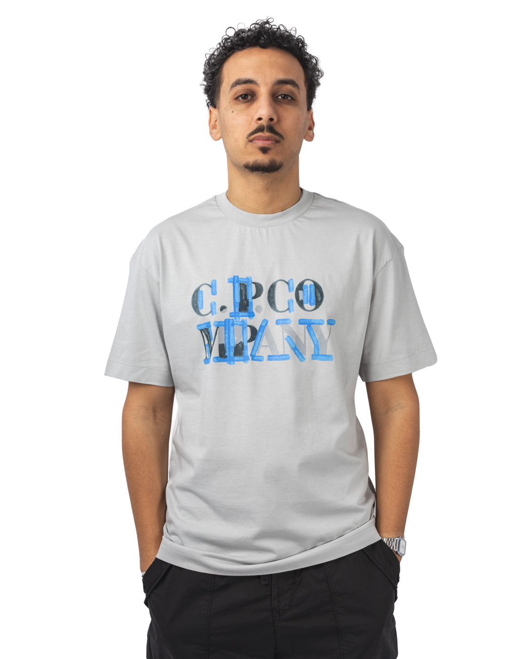 30/1 JERSEY BLURRED LOGO T-SHIRT
