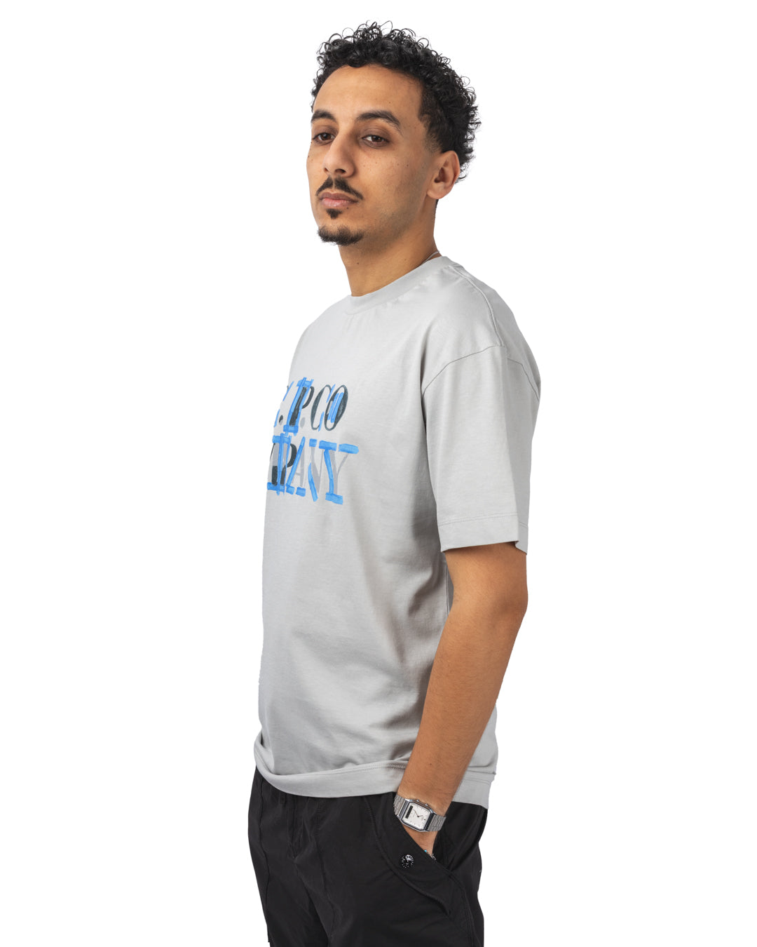 30/1 JERSEY BLURRED LOGO T-SHIRT