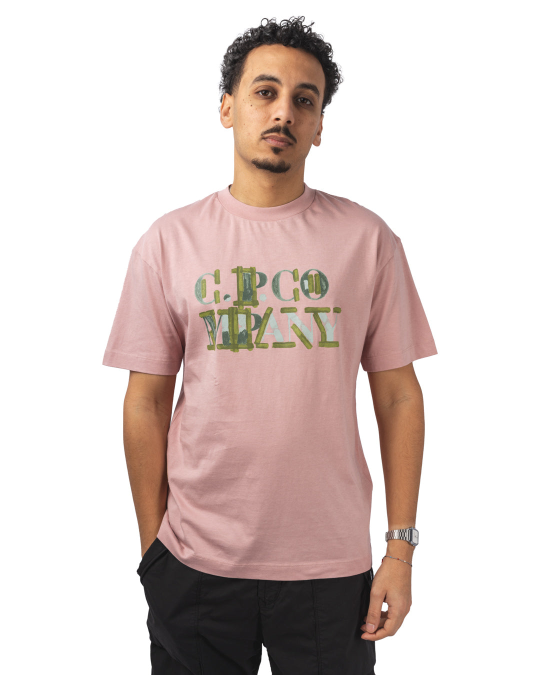 30/1 JERSEY BLURRED LOGO T-SHIRT