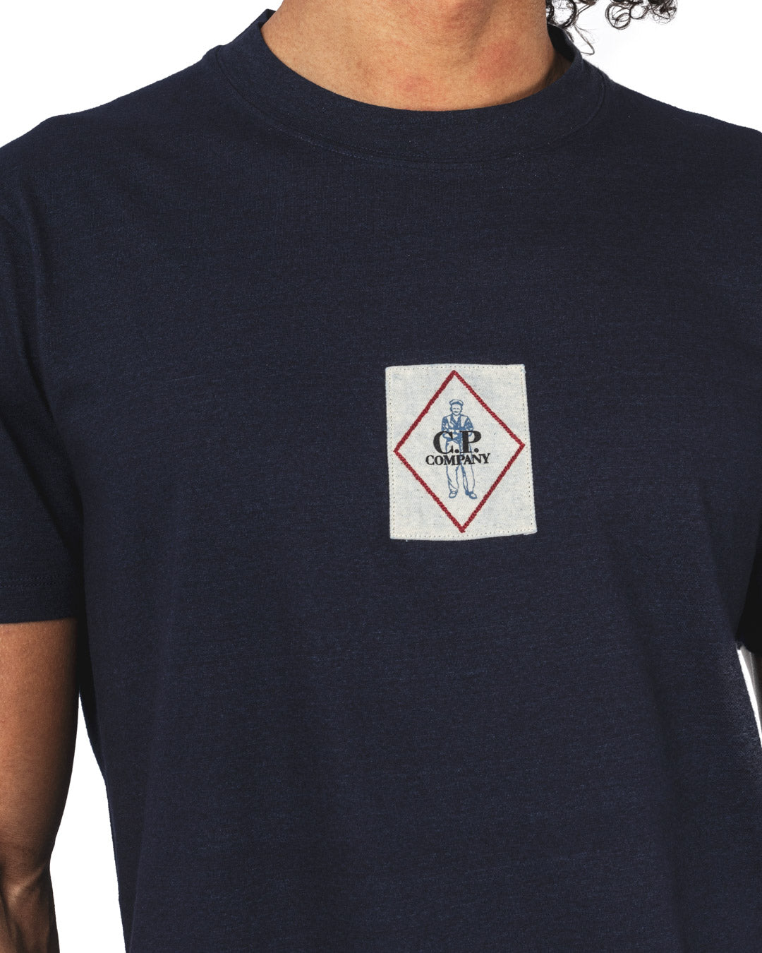 INDIGO JERSEY LOGO T-SHIRT