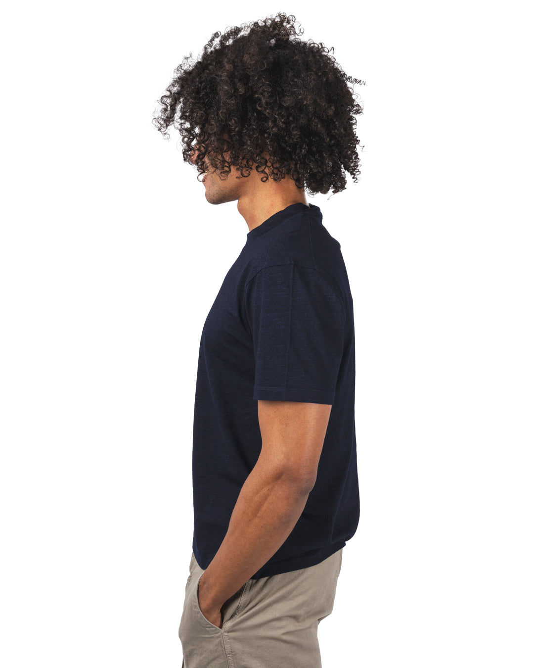 INDIGO JERSEY LOGO T-SHIRT