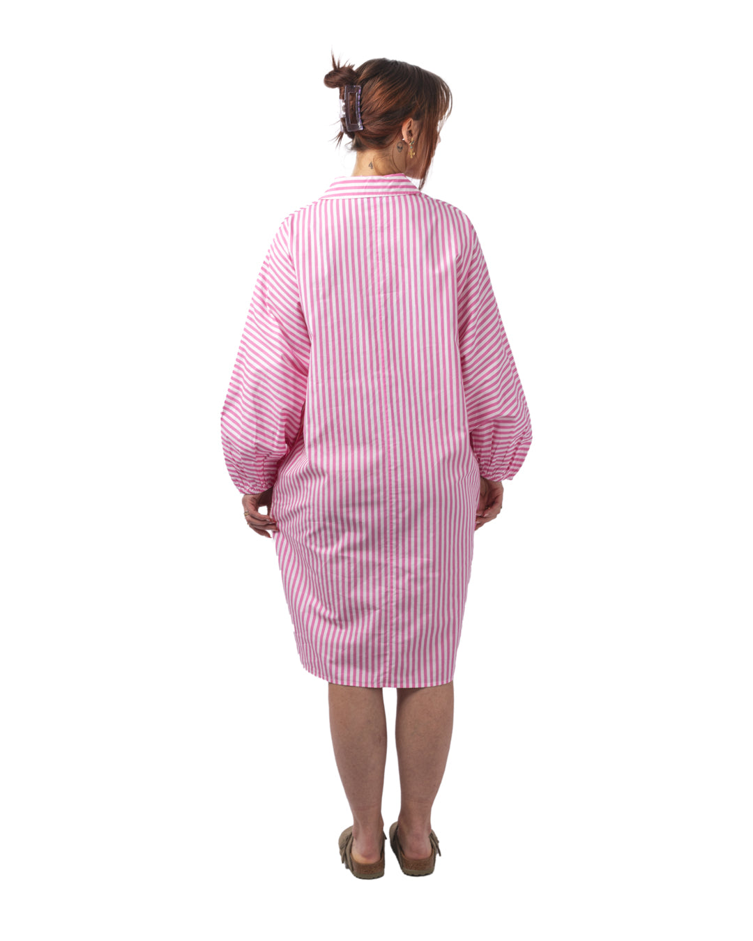 Hoses Foil Print Shirt Dress
