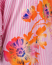 Hoses Foil Print Shirt Dress