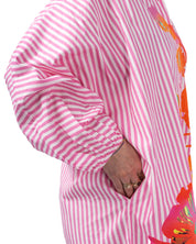 Hoses Foil Print Shirt Dress