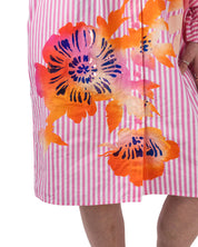Hoses Foil Print Shirt Dress