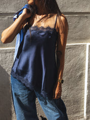 Tansy Satin And Lace Cami