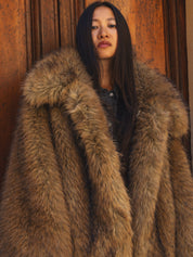 Chestnut Faux Fur Coat