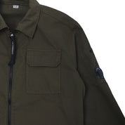 Organic Gabardine Zipped Lens Overshirt