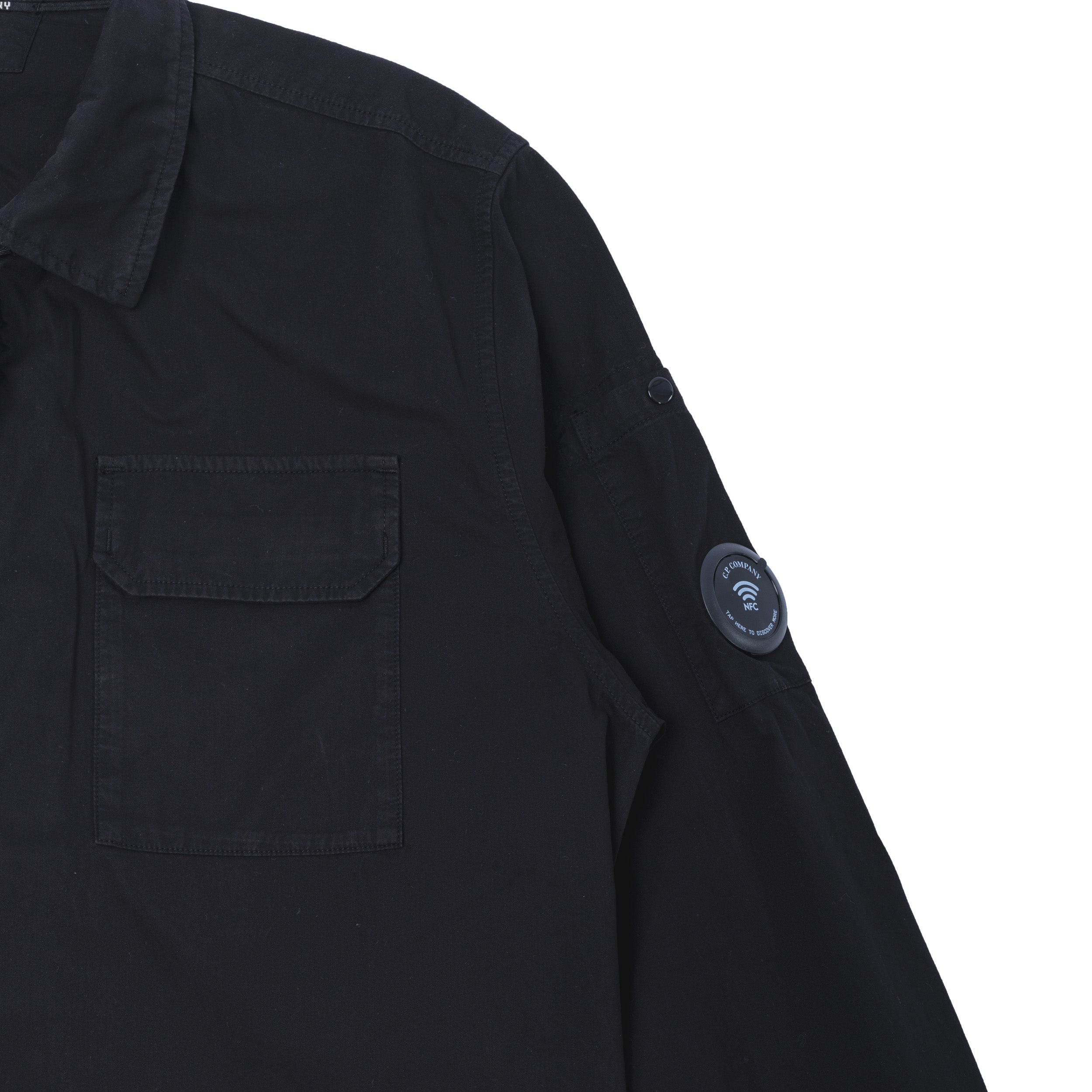 Organic Gabardine Zipped Lens Overshirt