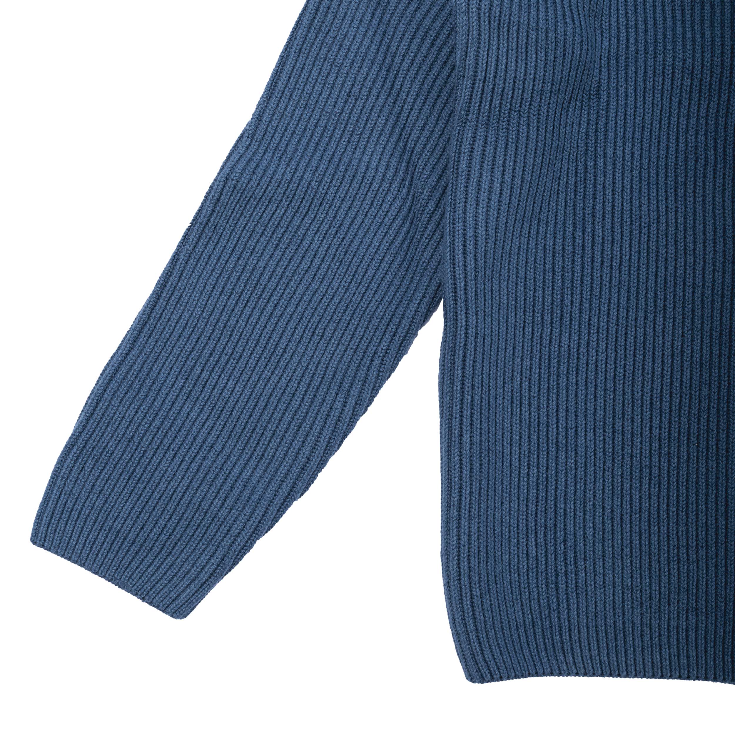 Full Rib Cotton Crewneck Lens Sweater