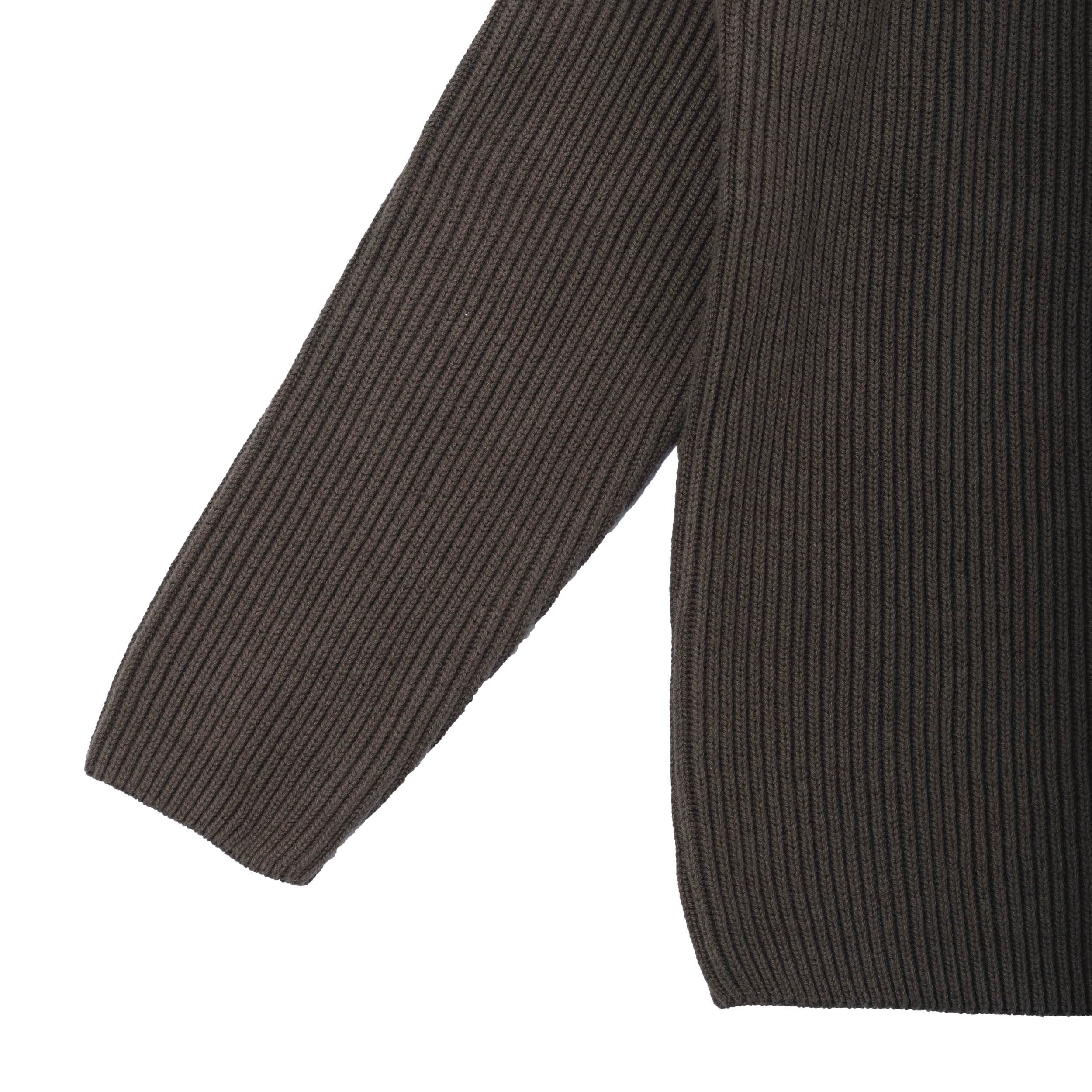 Full Rib Cotton Crewneck Lens Sweater