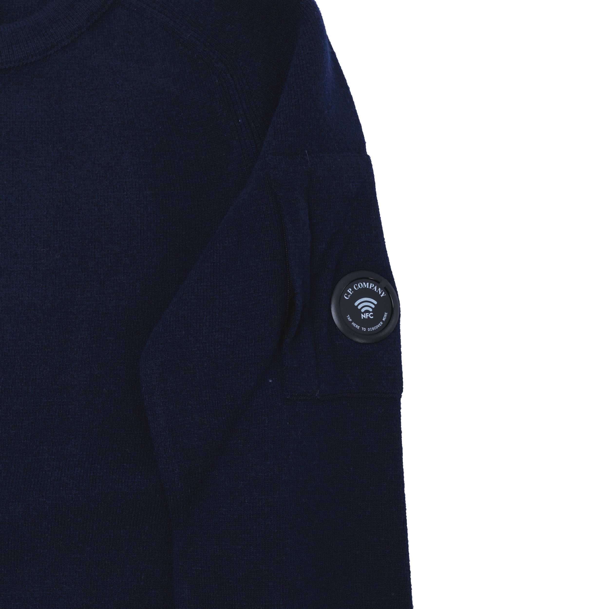 COTTON CHENILLE CREWNECK LENS SWEATER