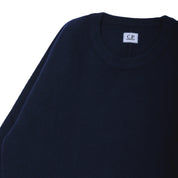 COTTON CHENILLE CREWNECK LENS SWEATER