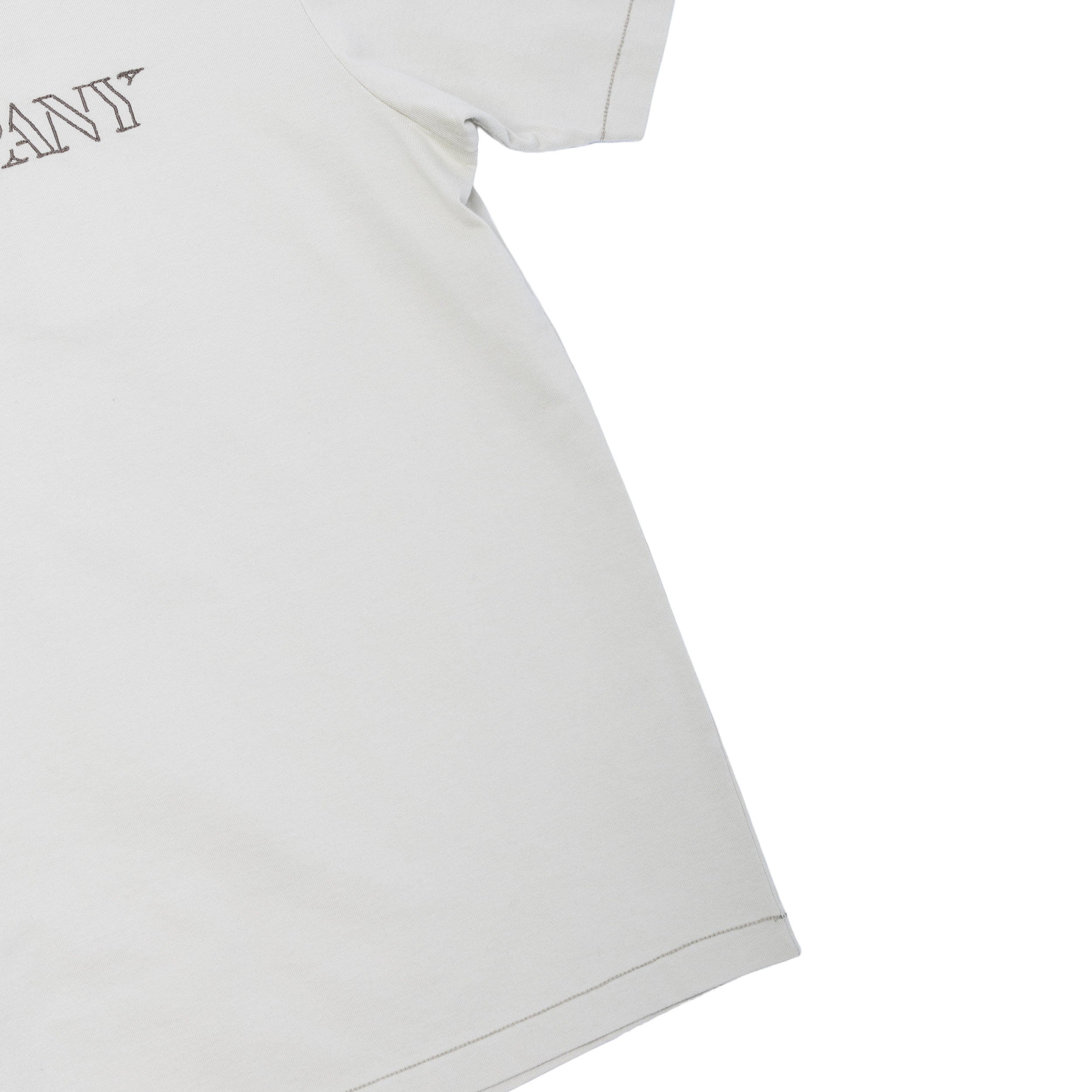 30/2 Mercerized Jersey Twisted Short Sleeve Logo T-Shirt
