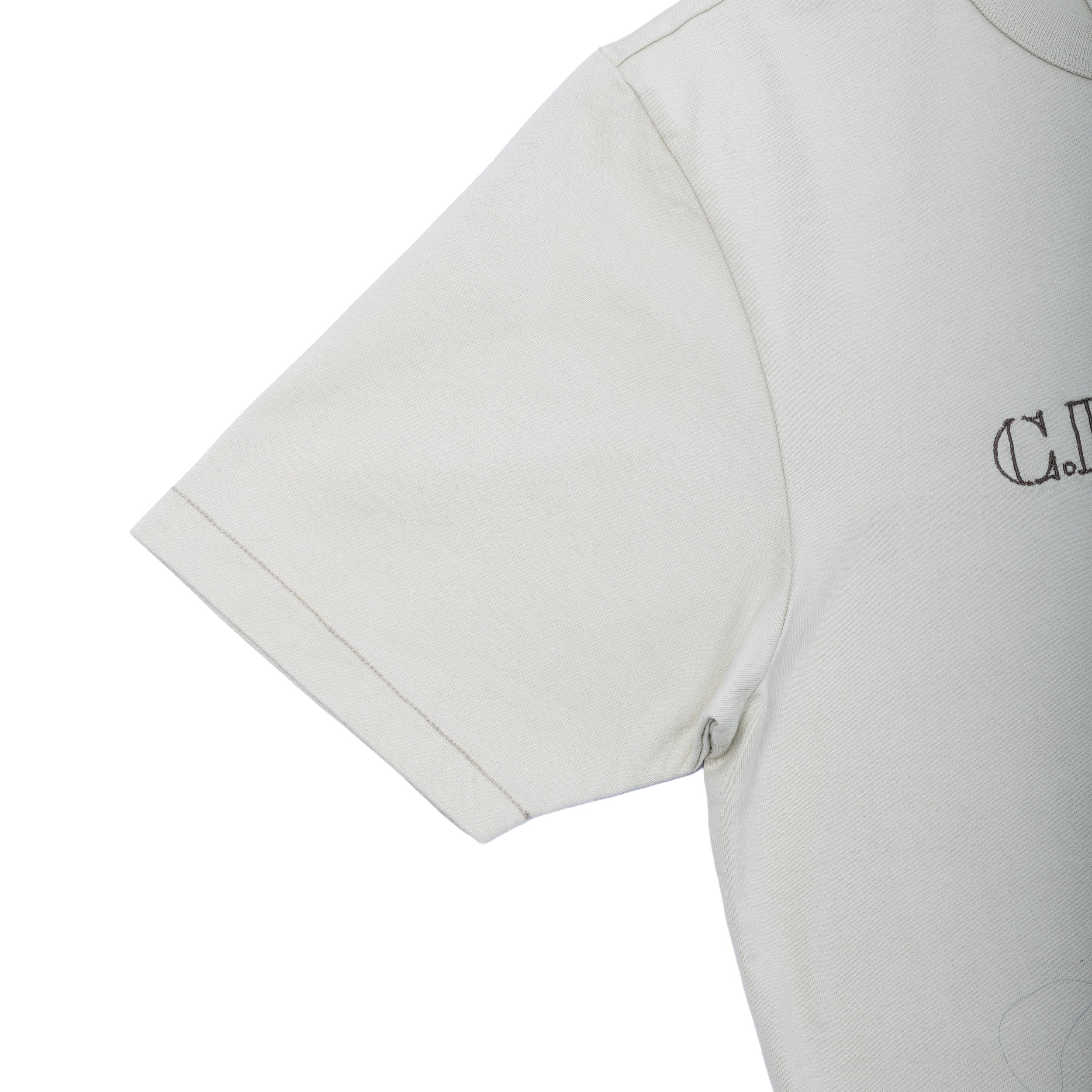 30/2 Mercerized Jersey Twisted Short Sleeve Logo T-Shirt