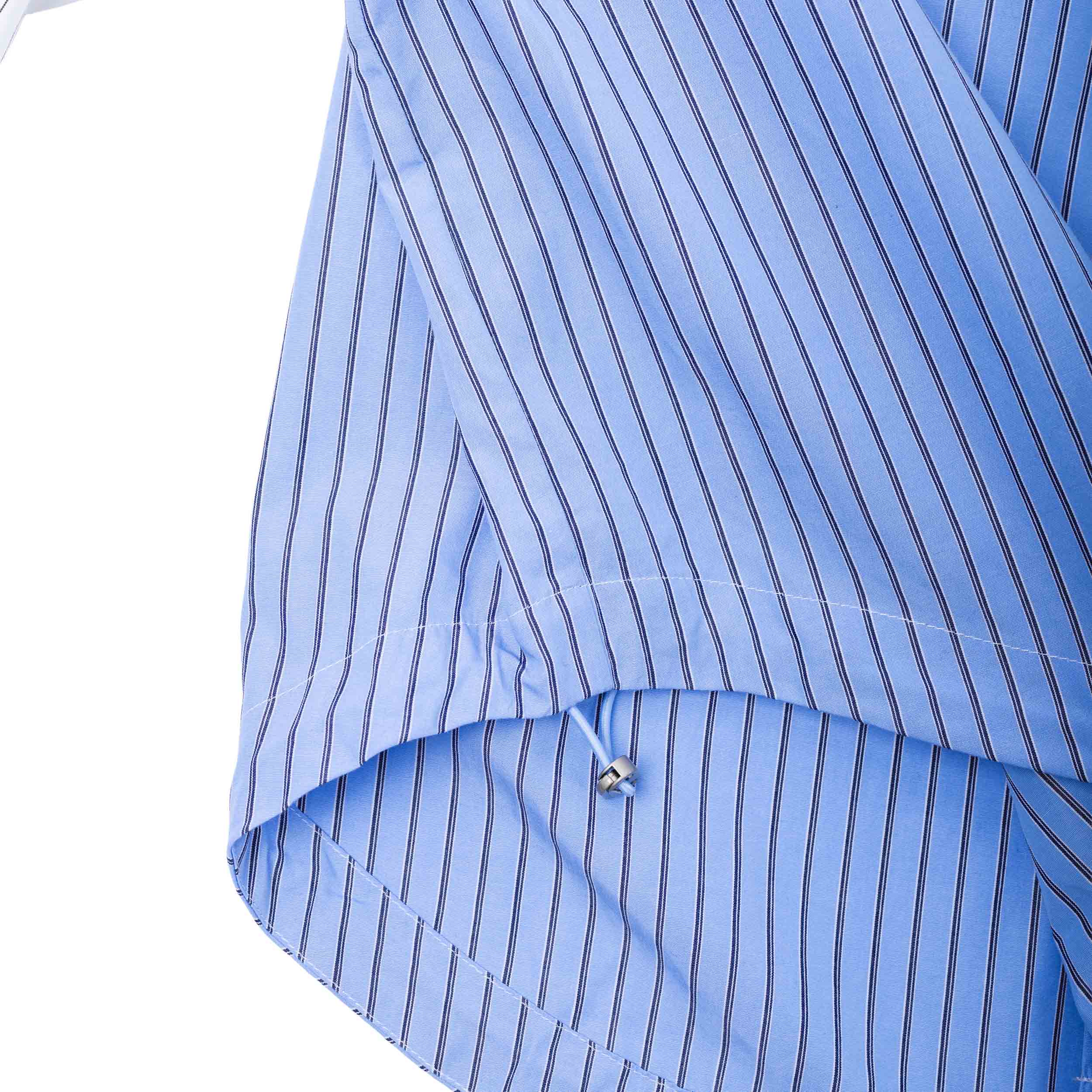 Kozef Fabric Mix Cropped Shirt
