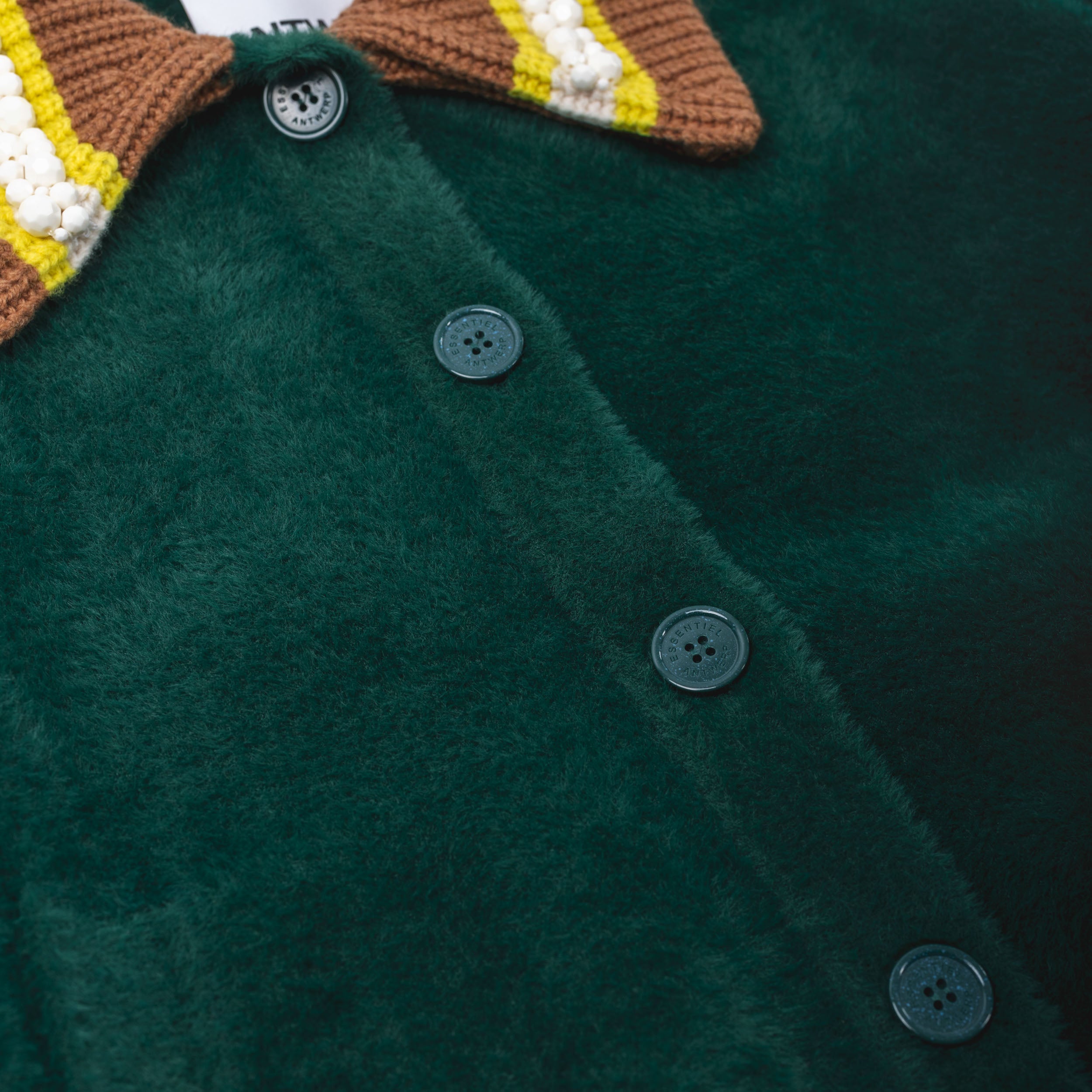 Veste en tricot à col Kamore