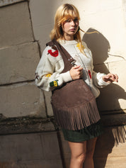 D Bag Boho + Plain Leather Chain