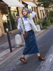 Denim Carpenter Skirt