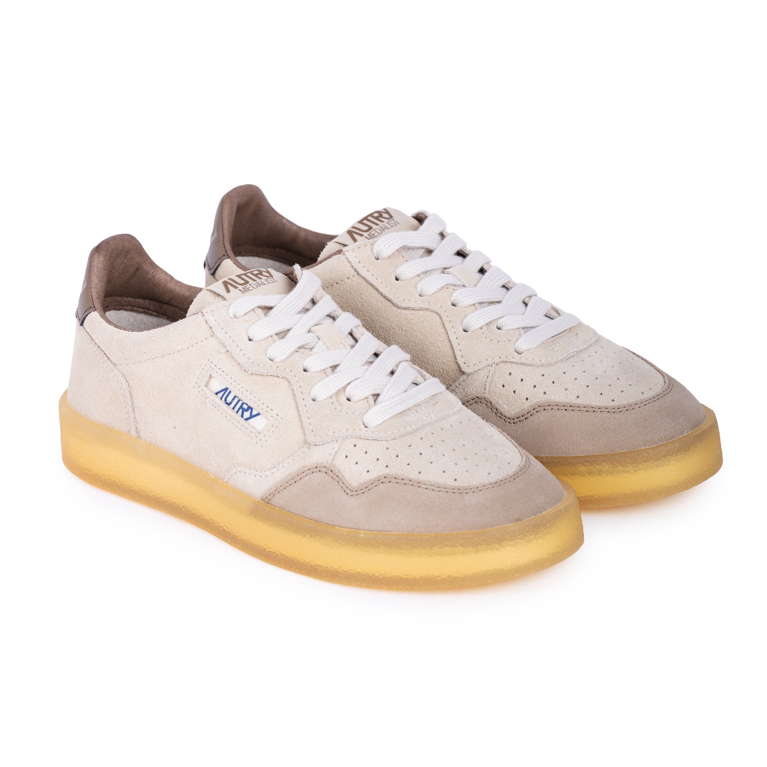 Medalist Low Leather Suede Crepe