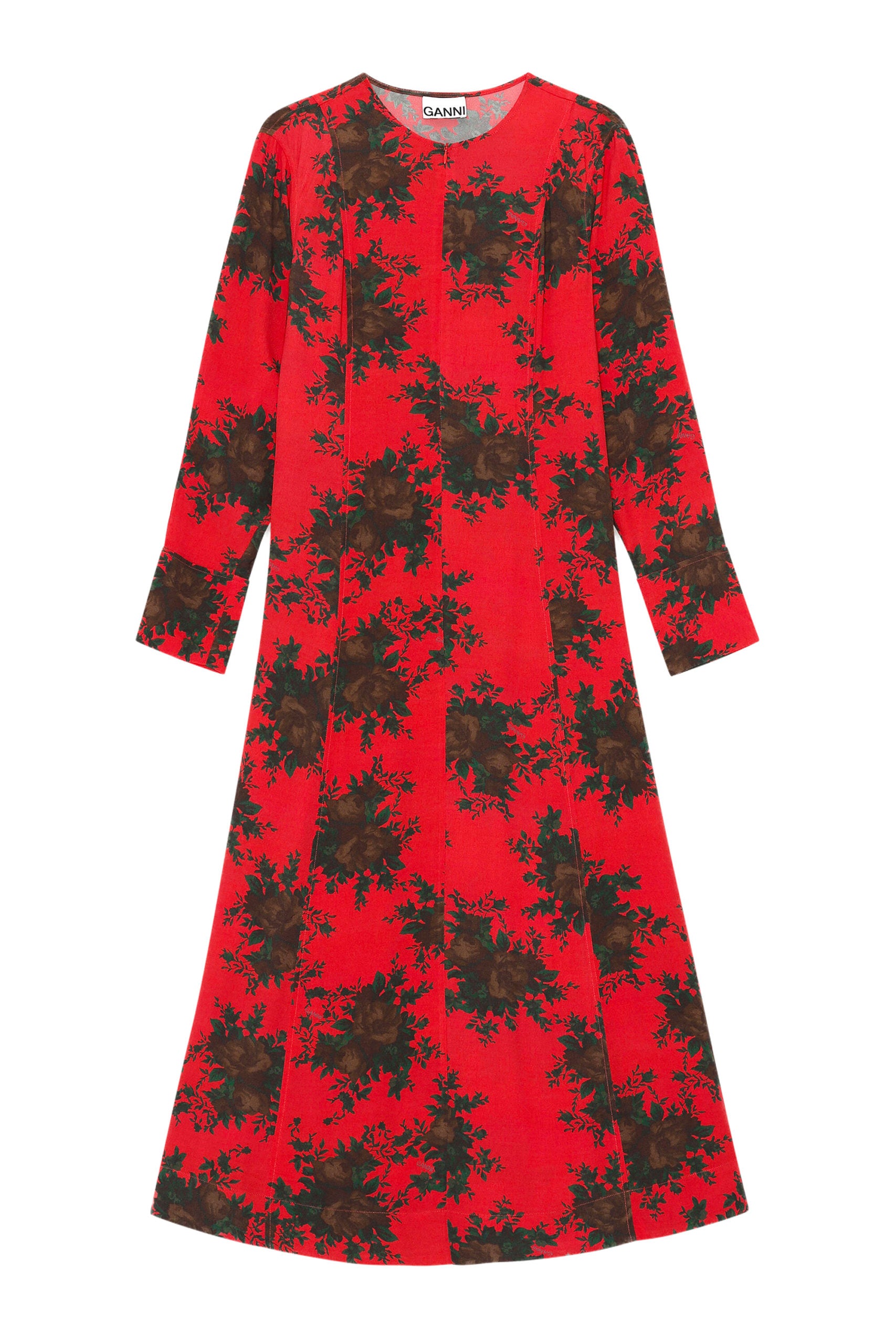 MAXI DRESS PRINTED CREPE
