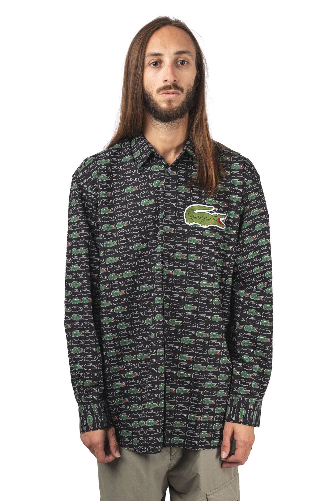 LACOSTE MEN'S PRINT SHIRT