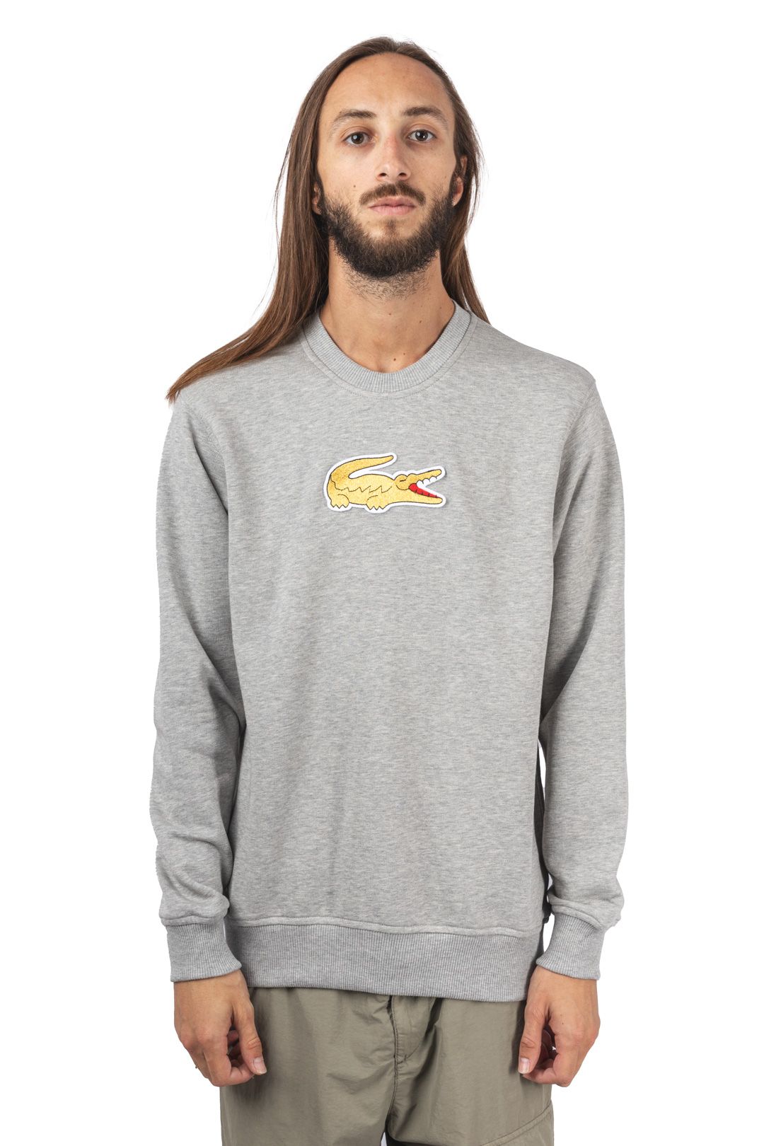 LACOSTE BIG LOGO GOLD SWEAT SH