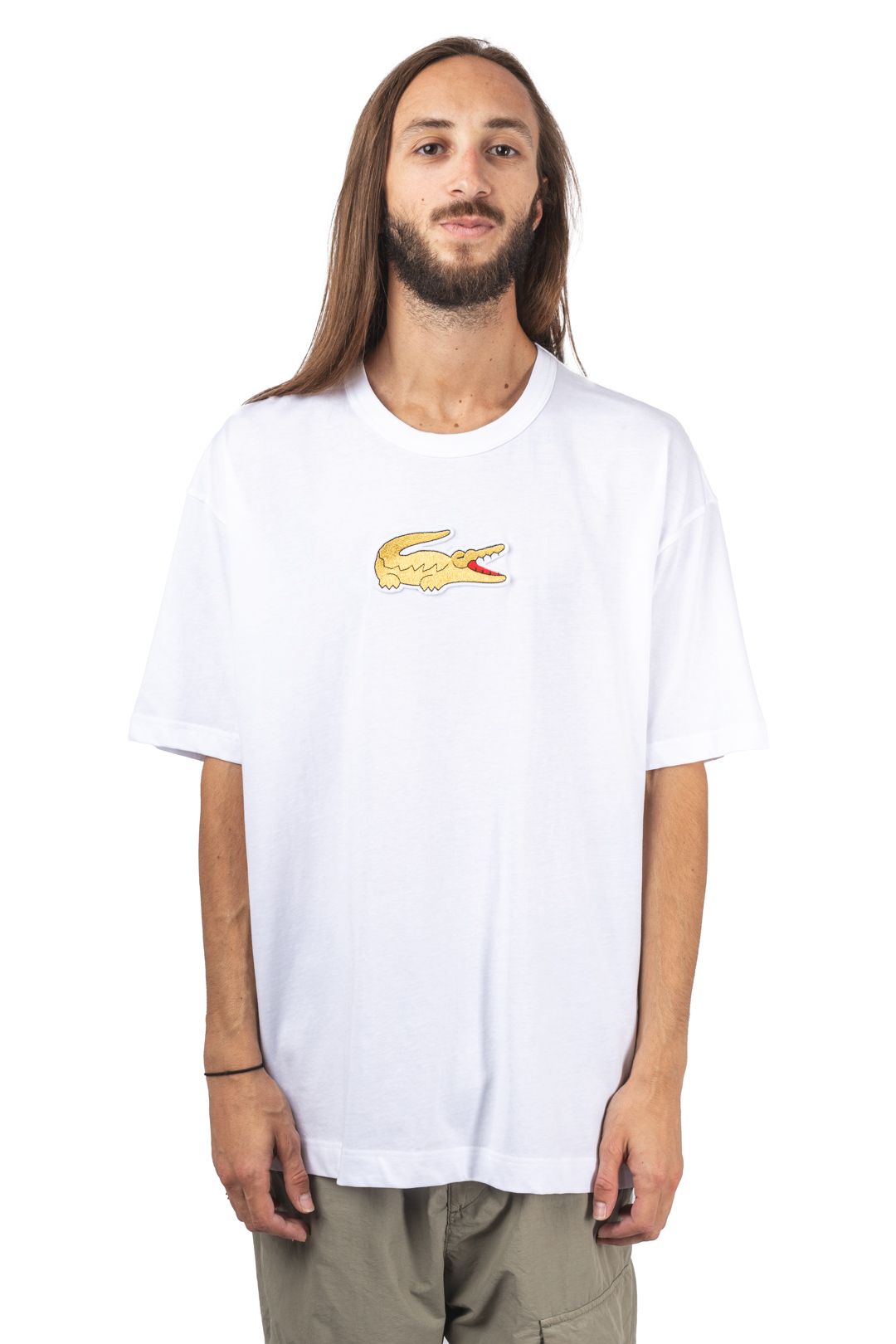 LACOSTE BIG LOGO GOLD TSHIRT