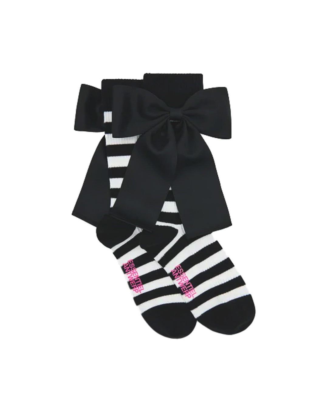 HAGENT STRIPED SOCKS WITH BOW