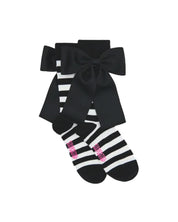 HAGENT STRIPED SOCKS WITH BOW