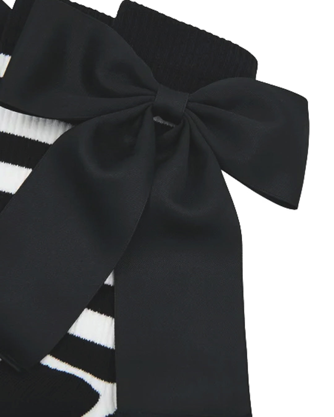 HAGENT STRIPED SOCKS WITH BOW