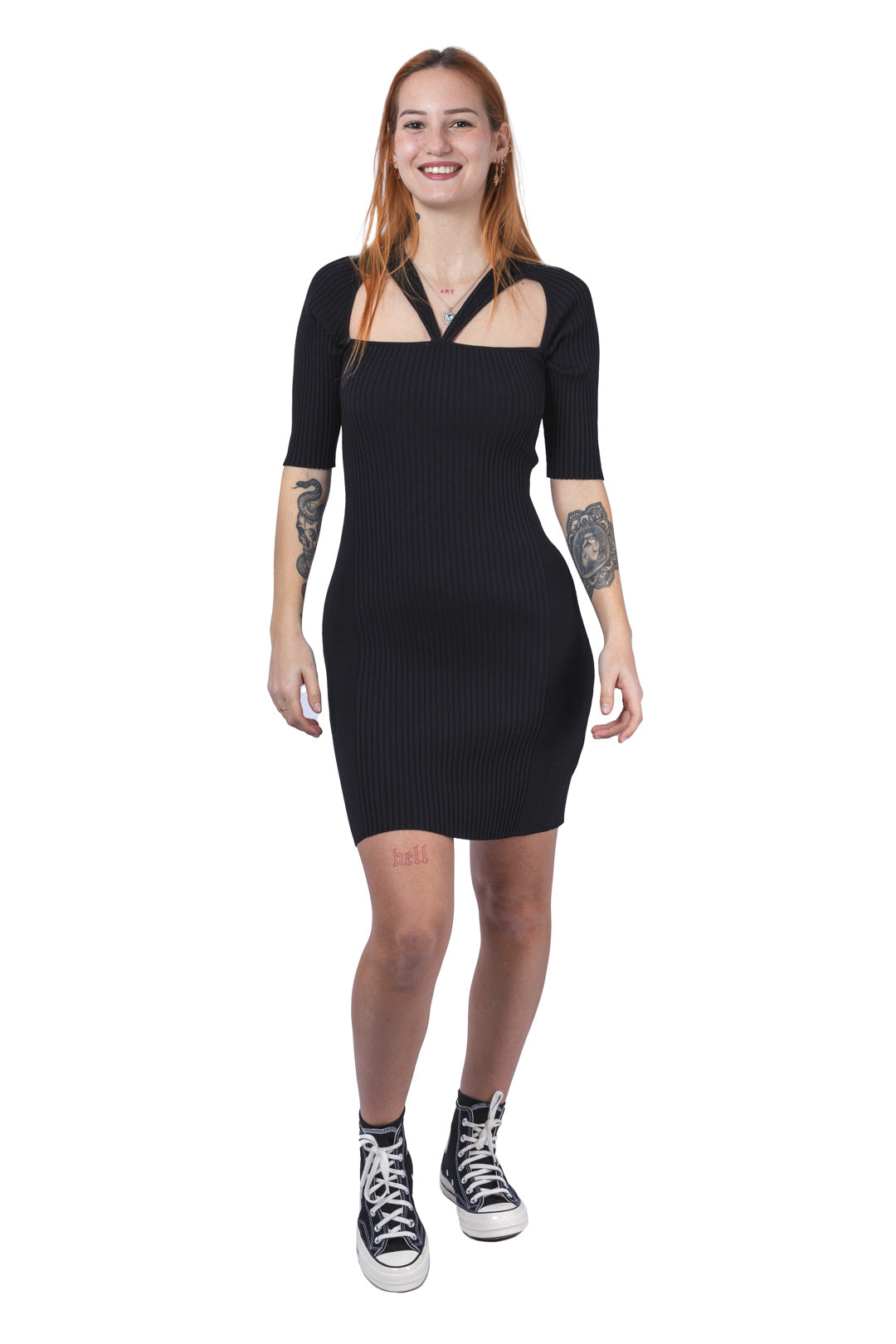 CUT OUT MINI DRESS
