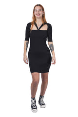 CUT OUT MINI DRESS