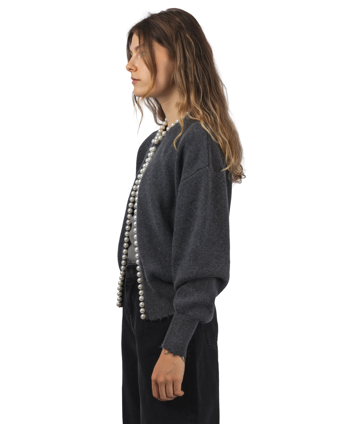 Ideas Knit Cardigan with Beads