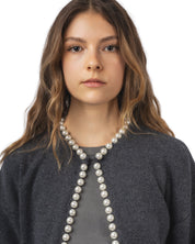 Ideas Knit Cardigan with Beads