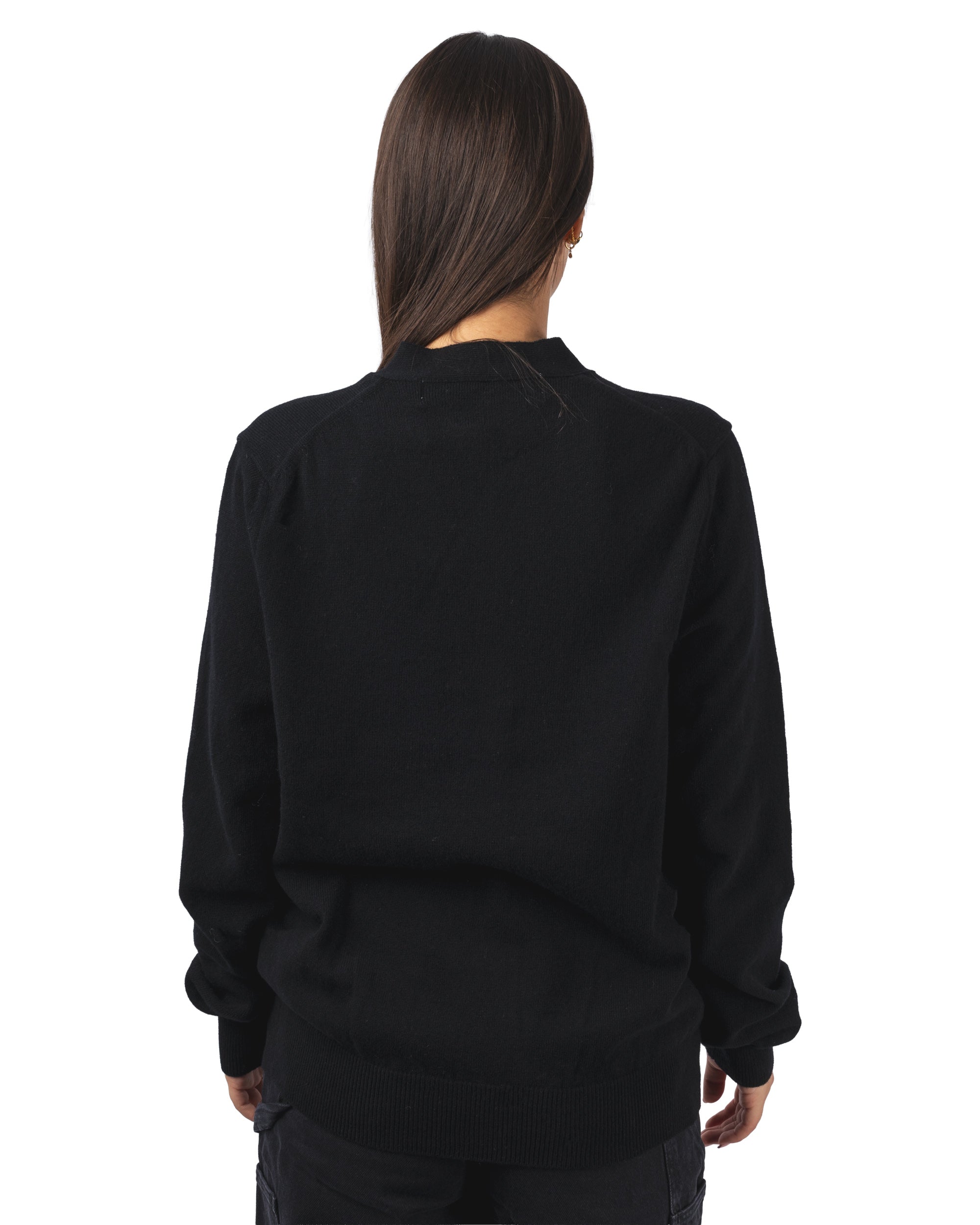 V-NECK Rhinestone Knit Cardigan