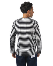 Striped L/S T-Shirt Red Emblem