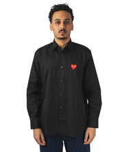 Shirt Red Emblem Woven
