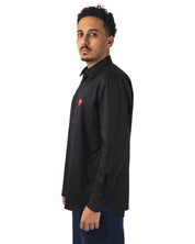 Shirt Red Emblem Woven