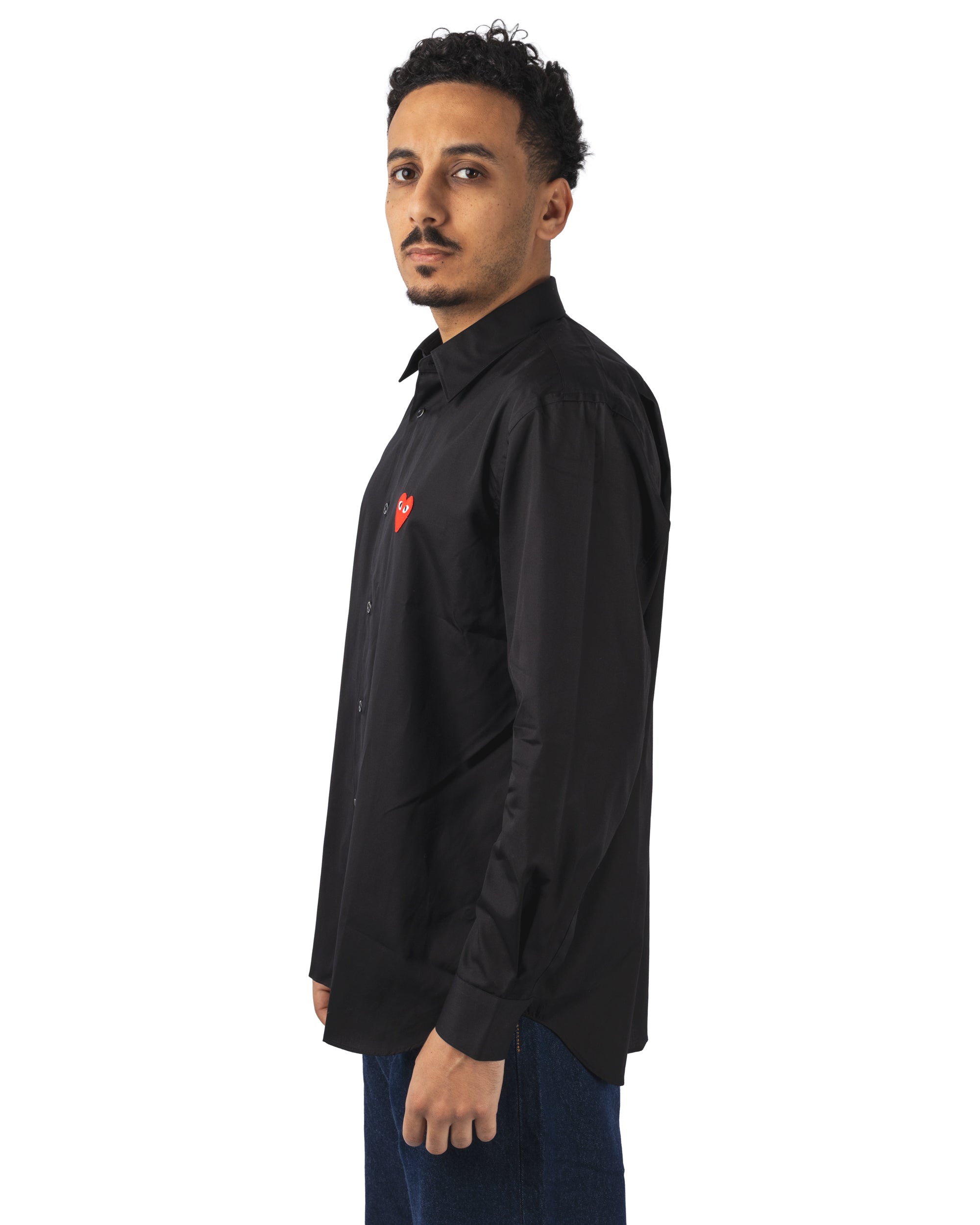 Shirt Red Emblem Woven